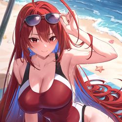 This is a pixiv picture whose title is エリザベス ホロなつパラダイス.