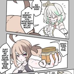 This is a pixiv picture whose title is 💚🧡.