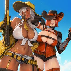 This is a pixiv picture whose title is Jessie and Ellen.