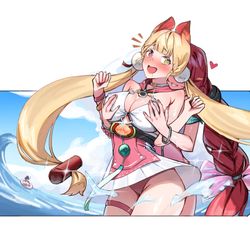 This is a pixiv picture whose title is 浮波柚葉&爱丽丝.