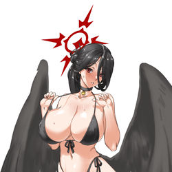 This is a pixiv picture whose title is 水着ハスミ.