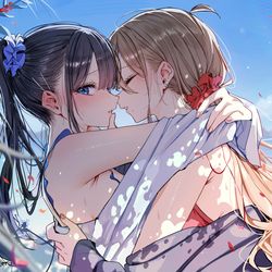 This is a pixiv picture whose title is 木陰で.