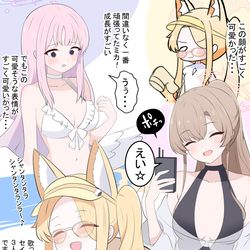 This is a pixiv picture whose title is 水着トリニティイベ感想.