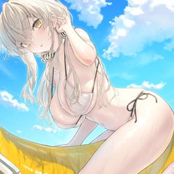 This is a pixiv picture whose title is ぽろんっ.