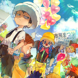 This is a pixiv picture whose title is ピエロさん風船ください！.