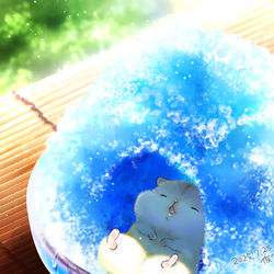 This is a pixiv picture whose title is かき氷の日。.