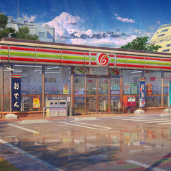 This is a pixiv picture whose title is Konbini.