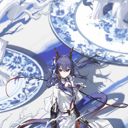 This is a pixiv picture whose title is 冰纹玉釉.