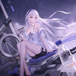 This is a pixiv picture whose title is Stargazer.