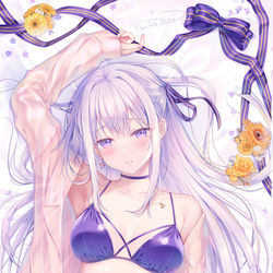 This is a pixiv picture whose title is 飛鳥先輩の水着.
