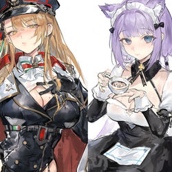 This is a pixiv picture whose title is 波尔扎诺&康弗斯.