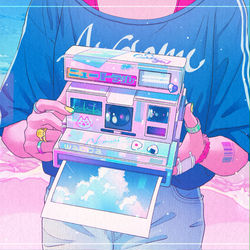 This is a pixiv picture whose title is 瞬きの夏.