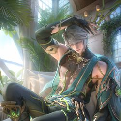 This is a pixiv picture whose title is Alhaitham🌱.