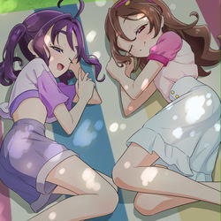 This is a pixiv picture whose title is ひと休み🩷💜.