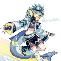 This is a pixiv picture whose title is サメ君.