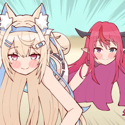 This is a pixiv picture whose title is Comin' atcha, Moco-chan.