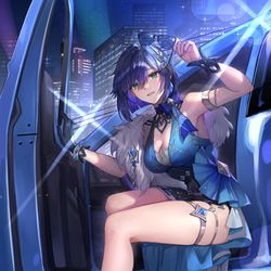 This is a pixiv picture whose title is yelan.
