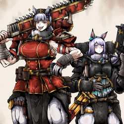 This is a pixiv picture whose title is Uma sisters of battle.