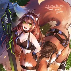 This is a pixiv picture whose title is 【Skeb】ご依頼者様OCさん🦊.