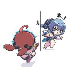 This is a pixiv picture whose title is 水鉄砲遊び🔫.