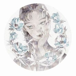 This is a pixiv picture whose title is 思慕（しぼ）.