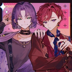 This is a pixiv picture whose title is ムルとクロエ.