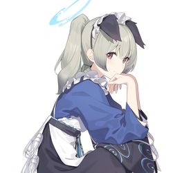 This is a pixiv picture whose title is ポニテウミカ.