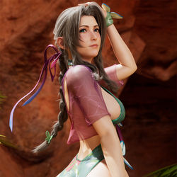 This is a pixiv picture whose title is Aerith~.