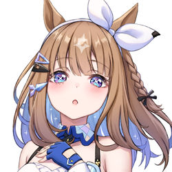This is a pixiv picture whose title is アーモンドアイ.
