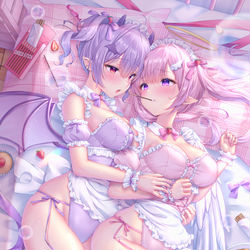 This is a pixiv picture whose title is 𓏸𓈒🍓 Sweet Time 🎀𓈒𓏸.