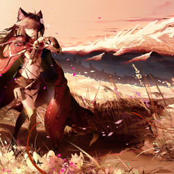 This is a pixiv picture whose title is 当金光洒满大地.