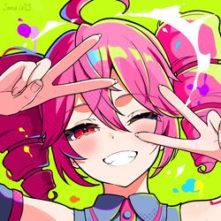 This is a pixiv picture whose title is テトぴーす.