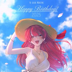 This is a pixiv picture whose title is 宝鐘マリン生誕祭2025.