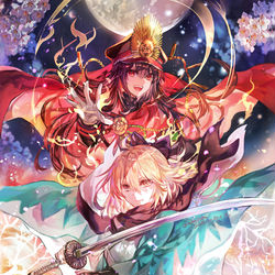 This is a pixiv picture whose title is FGO10周年.