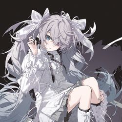 This is a pixiv picture whose title is 白葱.