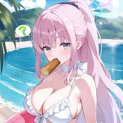This is a pixiv picture whose title is 聖園ミカ 水着.