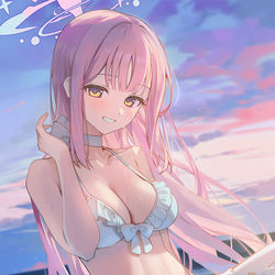 This is a pixiv picture whose title is 水着ミカ.