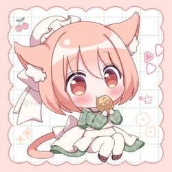 This is a pixiv picture whose title is たい焼き好きの 猫メイドちゃん🫖.