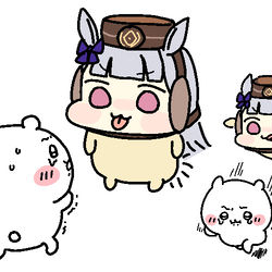 This is a pixiv picture whose title is ちいかわ.