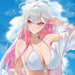 This is a pixiv picture whose title is OC (vivi).