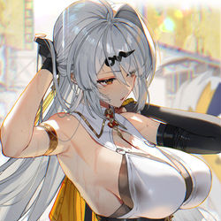This is a pixiv picture whose title is 「今日の気温は体温を超えるらしいですよ。師匠」.