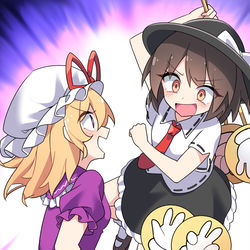 This is a pixiv picture whose title is 秘封ジャンケン！！.