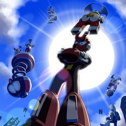 This is a pixiv picture whose title is マグネットマン参上.