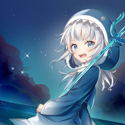 This is a pixiv picture whose title is 🦈.