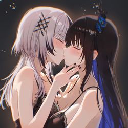 This is a pixiv picture whose title is Sweet kiss~.