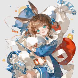 This is a pixiv picture whose title is 🐰🍬.