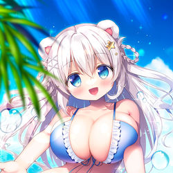 This is a pixiv picture whose title is ご主人さま、いっしょに遊ぼ！☀️✨.