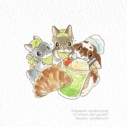 This is a pixiv picture whose title is 岡山VeryBerry個展＆コラボカフェ.