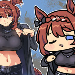 This is a pixiv picture whose title is スーパークリーク.