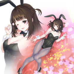 This is a pixiv picture whose title is あきしのゆずき(JKバニーガールVtuber)さん.